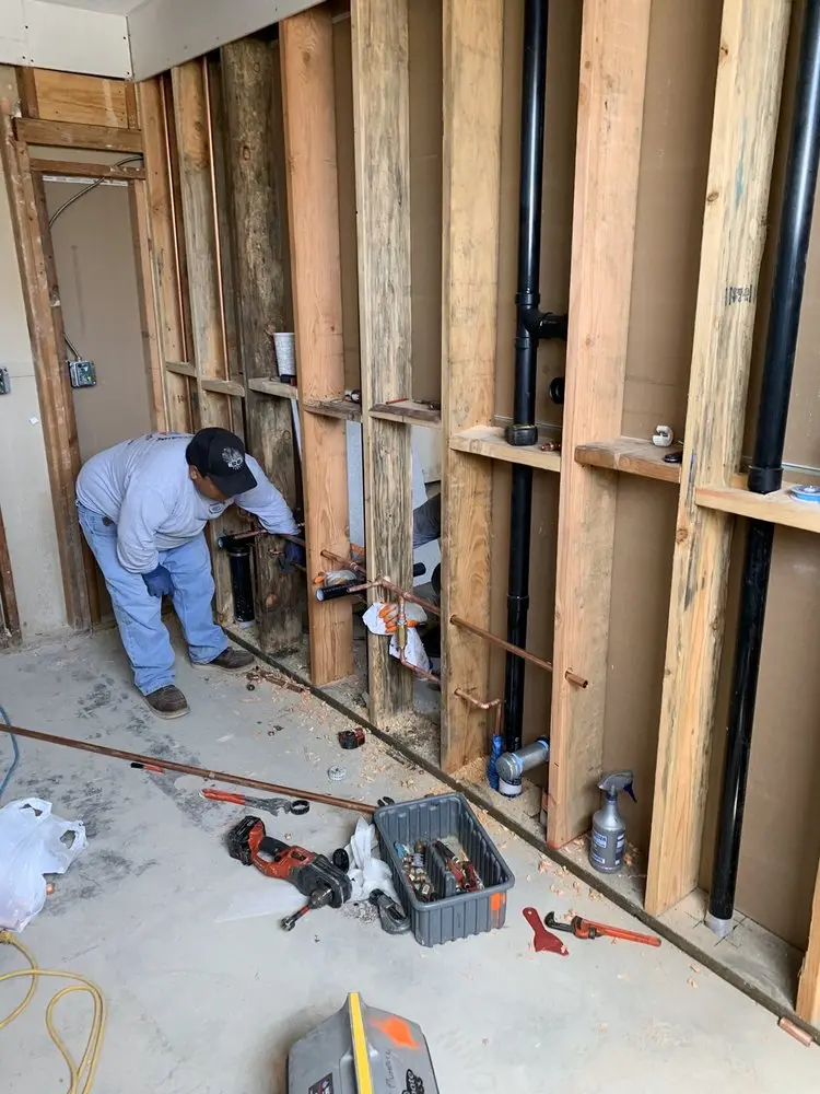Commercial rough-in plumbing for Trenchless Sewer Repair in Burdette